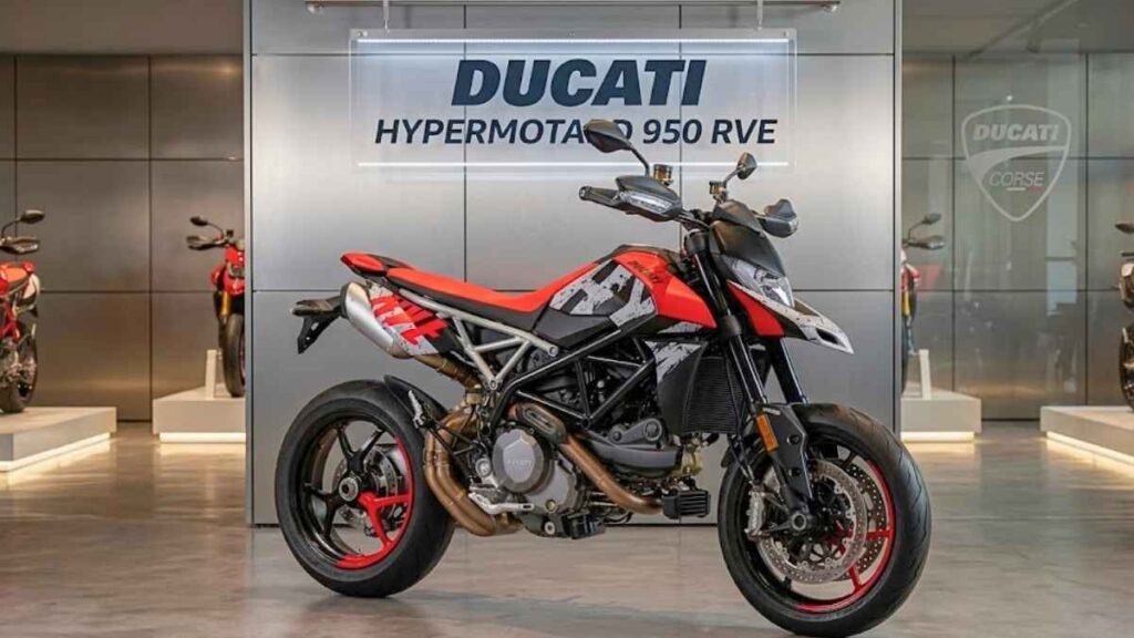 Descubre la Ducati Hypermotard 950 RVE adrenalina y control en cada curva